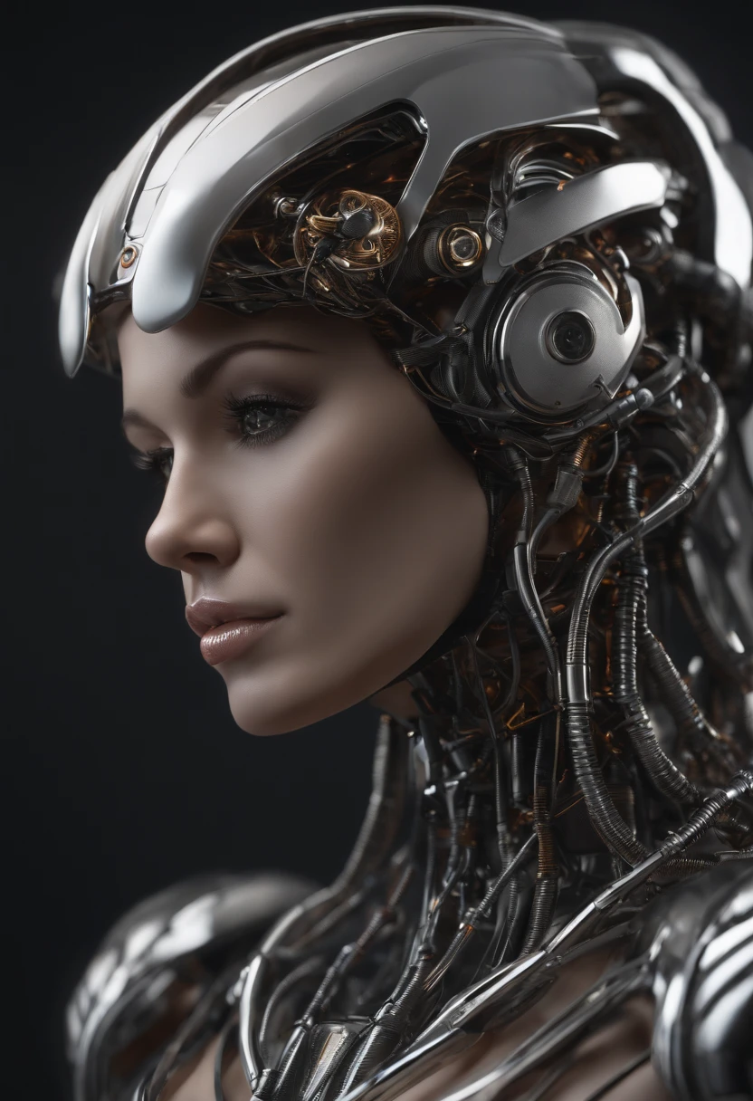 Fashion shoot beautiful woman blonde supermodel in cybernetic suit, "Yellowing of the lips" and black, High fashion, Perfectcomposition, beautiful detailed intricate insanely detailed octane render trending on artstation, 8 k artistic photography, Arte conceptual fotorrealista, soft natural volumetric cinematic perfect light, Chiaroscuro, an award winning photograph, Masterpiece, oil on the canvas, raffael, Caravaggio, greg rutkovsky, beeple, beksinski, Giger, sfv, masterpiece of intricate artwork, Ominous, matte painting film poster, Golden ratio, trending on CGSociety, Intricate, Epic, trending on artstationh, By Artgerm, h. r. Giger and Beksinski, Highly detailed, vibrant, production cinematic character render, ultra high quality model