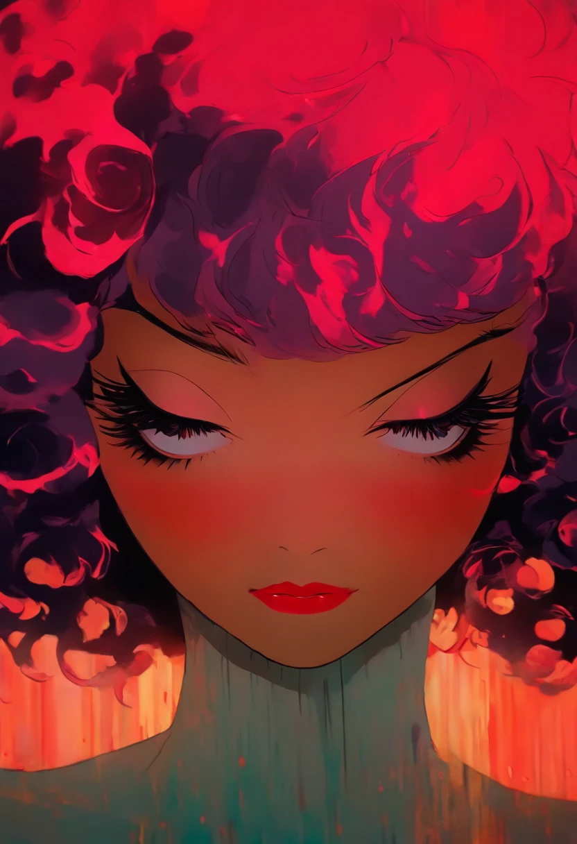 chiaroscuro technique on sensual illustration of an elegant woman, vintage beauty, eerie, matte painting, by Hannah Dale, by Harumi Hironaka, extremely soft colors, vibrant, highly detailed, digital artwork, high contrast, dramatic, refined, tonal,