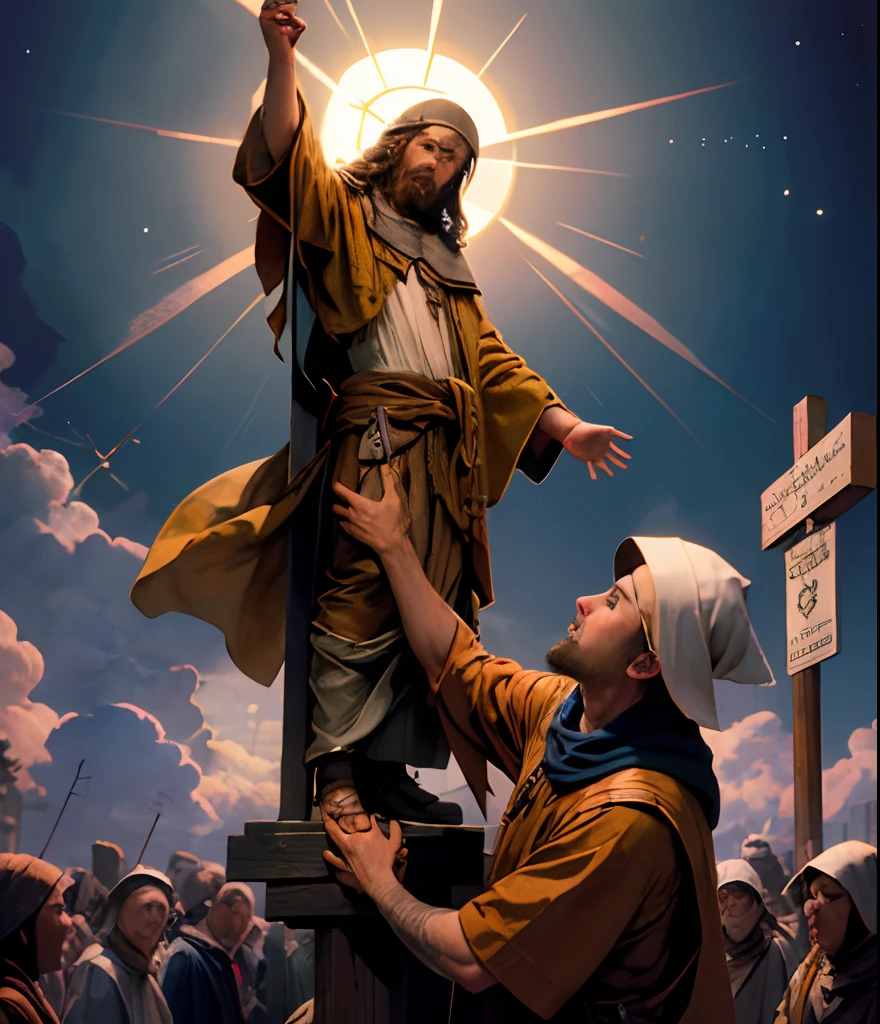thief on Calvary's cross next to Jesus Christ