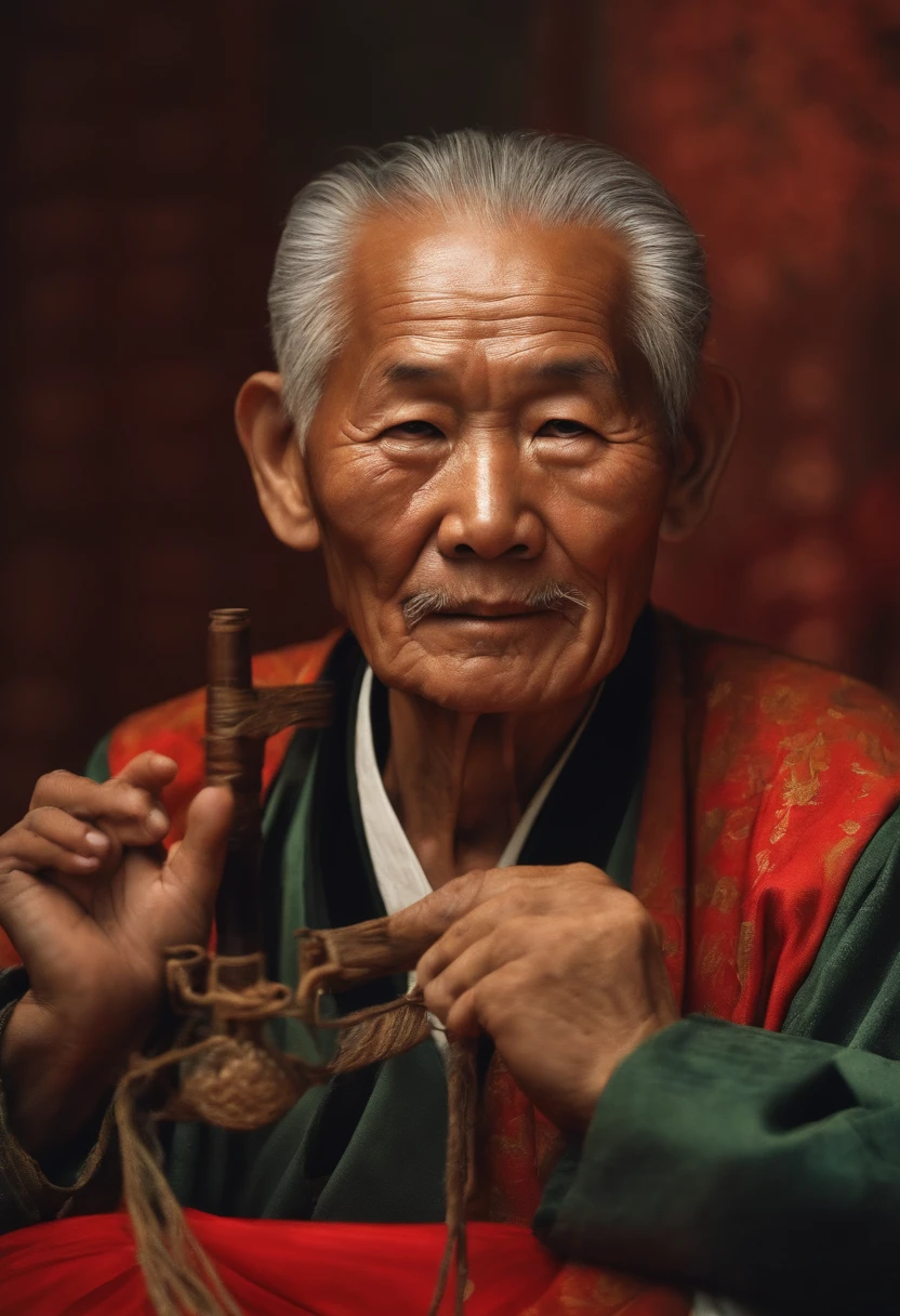 Make an old Chinese man, But sweating causes sweating..