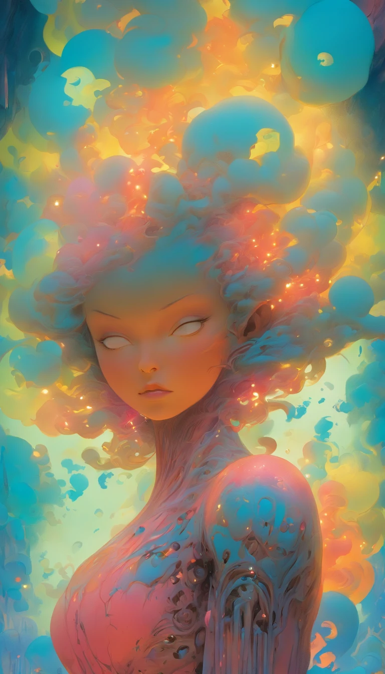 bela Nebulosa Ciborgue careca dos quadrinhos da Marvel, ultra detailed artistic photography, Aura da Meia-Noite, night sky, sonhador, brilhante, retroiluminado, Glamour, Mica, Sombras, oil on the canvas, Pinceladas, liso, Ultra High Definition, 8k, Motor Unreal 5, Ultra sharp focus, Arte de Alberto Seveso, Artgerm, Loish, Sf, obra-prima de arte intrincada, agourento, cartaz de filme de pintura fosca, proportion Aurea, trending in cgsociety, intrincado, epics, trending on ArtStation, por Artgerm, h. r. Giger e Beksinski, altamente detalhado, vibrante, production cinematic character render, ultra high quality model
