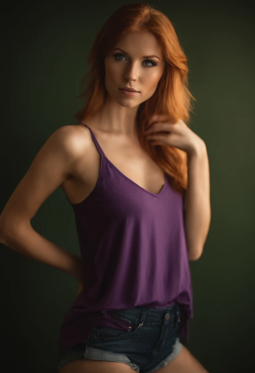 Woman with matching tank top and panties, Sexy girl with green eyes, portrait Mia Sollis, portrait Mia Sollis, blonde hair and large eyes, Selfie einer jungen Frau, Augen im club Violet Myers, ohne Make-up, Natural makeup, Blick direkt in die Kamera, Gesicht mit Artgram, dezentes Make-up, Stunning full body shot, im Schlafzimmer, Spaltung
