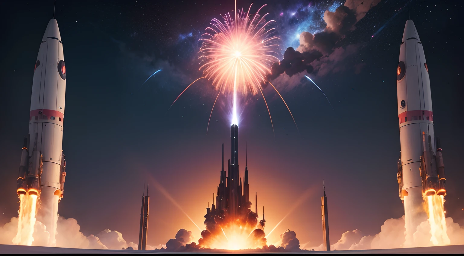 Create an intergalactic explosion