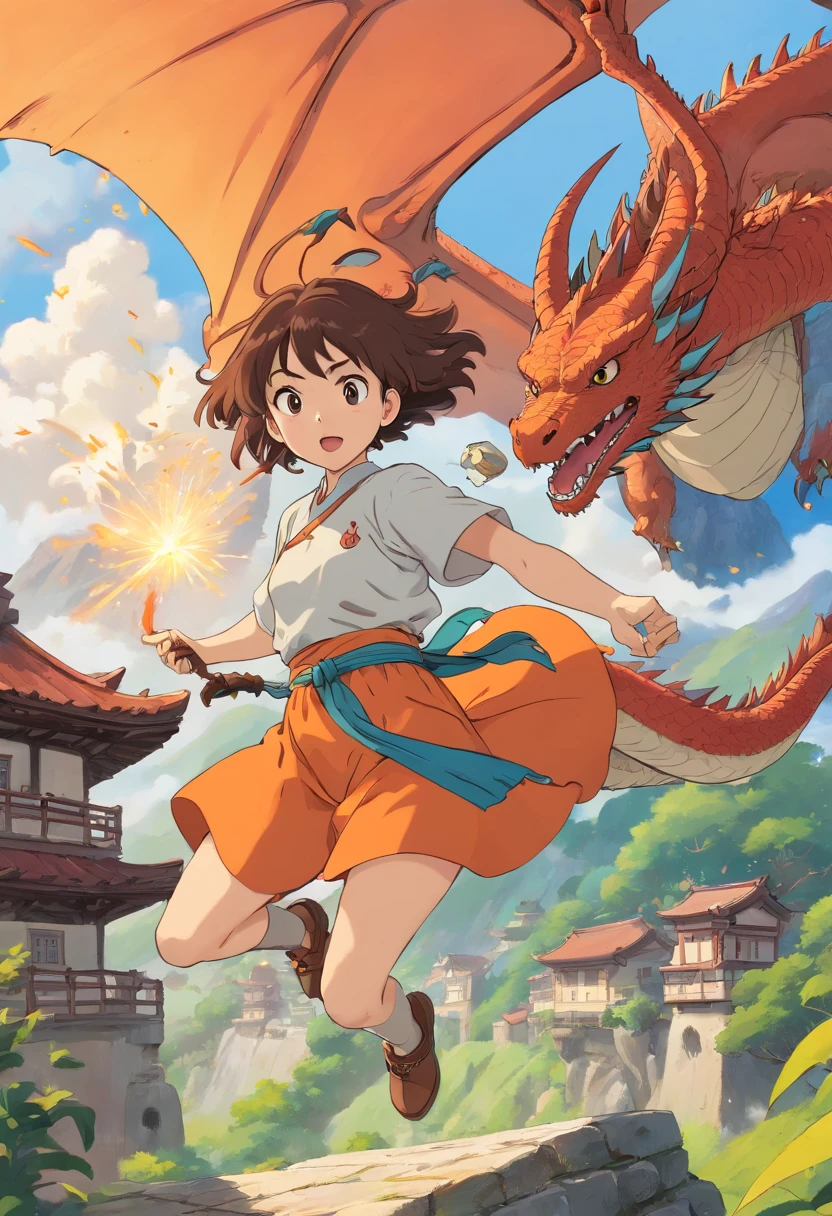 mulher, Asian, Cabelos Longos, olhos laranjas, guerreira, espadachim, Dragon Breath, luta, battle scenery, montanha, armadura,