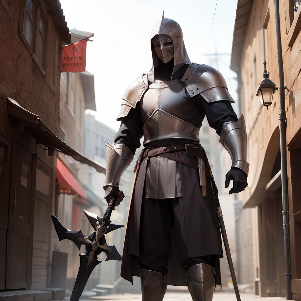 templar knight, terror , realista, melhor qualidade, medieval, gotic,