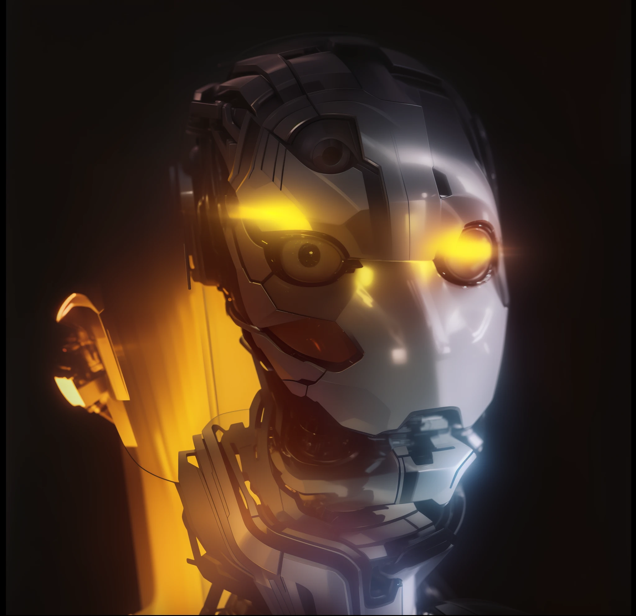 modelshot style, a portrait of woman,robot