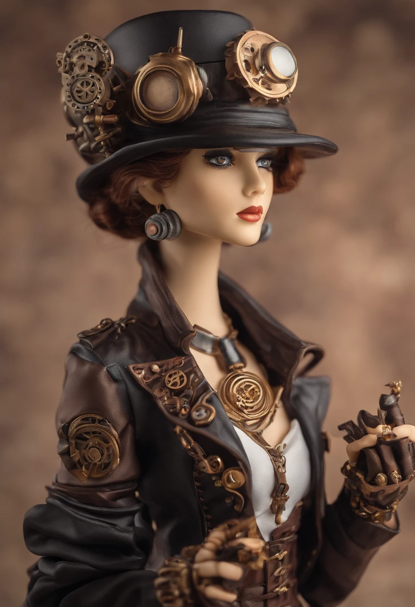 Il y a une femme dans une tenue de steam punk tenant un pistolet, A beautiful steampunk goddess, Steampunk beautiful anime woman, Style fantastique Steampunk, porter une tenue Steampunk, Steampunk Cyberpunk, fille Steampunk, Portrait de Lady Mechanika, Fantaisie Steampunk, Steampunk Pin-Up Fille, Guerrier Steampunk, (Steampunk), ( Steampunk ), Young Girl in Steampunk Clothes, Dans un monde Steampunk