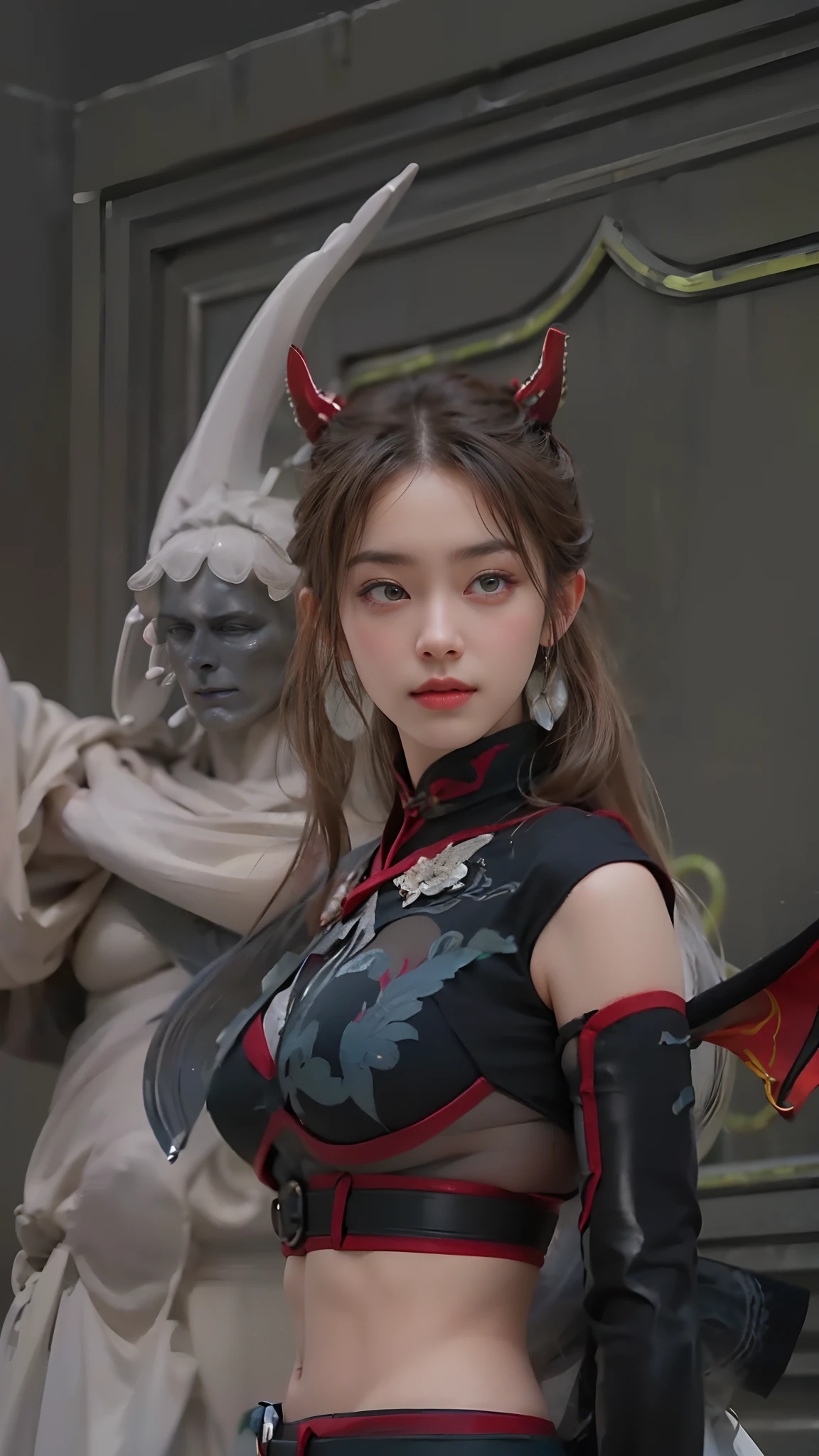 (RAW photo, Best quality), (Realistic man, realistic girl, photo-realistic:1.3), tmasterpiece, Young Chinese men of the Song Dynasty,Ancient Chinese white robe,The hem is flying,Exposing the pectoral muscles,Expose abs,Exposing thighs,Large bulge at the crotch,Very masculine , veryfeminin girl, The is very detailed, CG, Unity , 2k wallpaper, Amazing, finedetail, Extremely detailed CG Grand Unity 8K wallpaper, hugefilesize , ultra - detailed, A high resolution, absurderes, the soft light, Pietro Boselli people, White skin of the, Detailed fingers, extremely detailed eyes ancface, Beautiful detailed nose, 美丽细致的眼睛, looking at viewert, (1人, Handsome face),beauty face,Bunched hair,photorealiscic face,Realistic figure,cabelos preto e longos,Stretched posture,Light WeChat,Rejoice,cheerfulness,Be red in the face,exhilarated,having fun,cheerful big breasts,mountain water,Heavy fog,ln the forest,Dingdall effect,Depth of field blur,The background is blurred with a large aperture