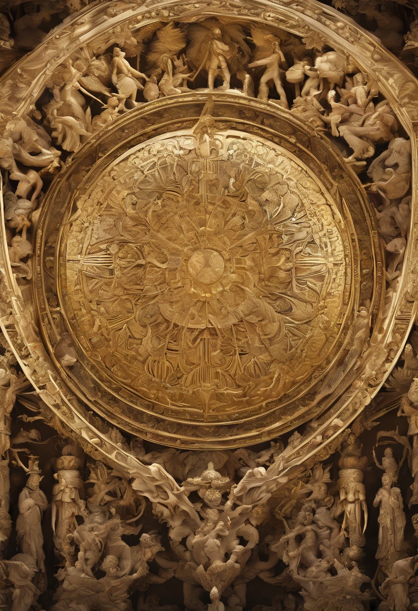 best quality,4k,alto:1.2),ultra-detalhado,capa de livro antigo, title : Christian Stewardship, caracteres hebraicos, Hall of Treasures, Solomon, Prosperity Science, Riqueza Celestial, hebraico, Wise, Kabala, antigo, rico,Detailed description,cores ricas,soft lighting,luz solar dourada,palace,simbolismo, trajes luxuosos,joias reais,atmosfera poderosa,Sombras profundas,grandeza,arquitetura impressionante, ouro envelhecido, historical accuracy,meticulous attention to detail,Corte Real,Astronomical knowledge,artesanato requintado,abundance,economia florescente,Understanding of nature,artefatos preciosos,bens raros e valiosos,elaborate decorations,opulence,inspiring scenery,Esplendor cultural,authentic representation,sense of wonder,Treasures Beyond Imagination,prosperidade,Fascinating Stories,wisdom,historical importance,Celebration of Wealth,paredes e tetos adornados,Maravilha e maravilha,Overwhelming visual spectacle,Great Demonstration of Prosperity,Prestige Symbolism,Sacred symbols,Vector graphics,magnificent image,Narrative depiction of abundance, tons de marrom e dourado, restaura de couro, livro misterioso