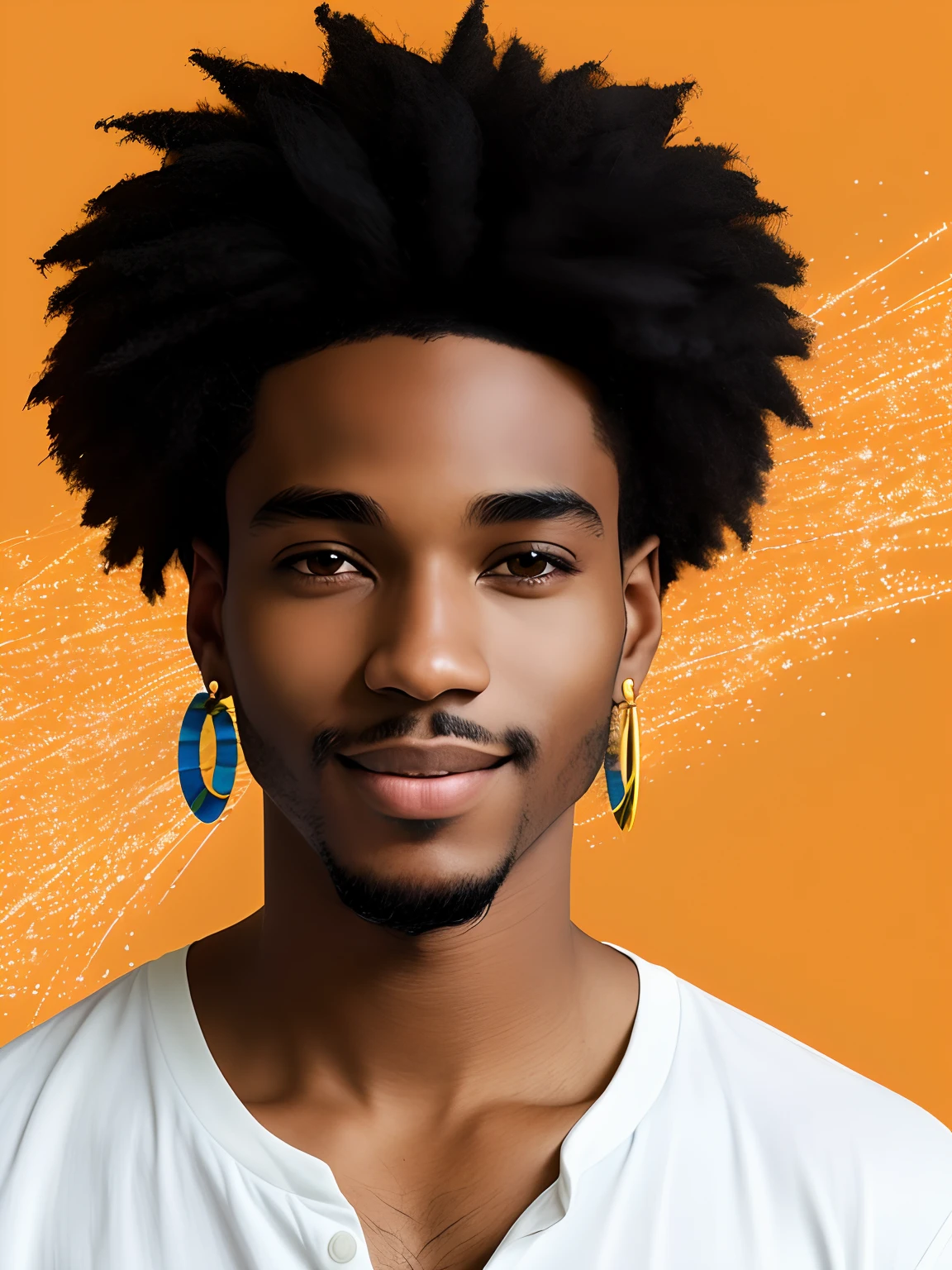 Of course, voici une description du personnage :
nom : Jamal Williams
Age : 25 ans
Apparence : Jamal a la peau d'un teint clair, ce qui lui donne une chaleur, golden glow when exposed to light. Her hair is dense and curly, Black as ebony. Il a un visage anguleux avec des traits fins, Expressive dark hazel eyes and a contagious smile. His stature is slender and athletic, with a casual look that reflects her self-confidence.
Style vestimentaire : Jamal has an eclectic style of dress that mixes urban influences with more classic elements. He likes well-cut clothes, often embellished with bright colors and bold patterns. He is often seen wearing accessories such as earrings and bracelets that reflect his creative personality.
Gros bonnet : Jamal is a passionate person, with a quick wit and an infectious sense of humor. He is curious by nature and likes to explore new ideas and experiences. He has a pronounced artistic side and often spends time drawing, Painting or creating music. Although it can be booked at the beginning, He proves to be a loyal and benevolent person towards those he considers close to him.
histoire : Jamal a grandi dans une grande ville, surrounded by a loving family who encouraged him to follow his artistic passions. He studied fine art at university and has since found his place in the local art scene. Il utilise son talent pour inspirer les autres et exprimer sa vision unique du monde.