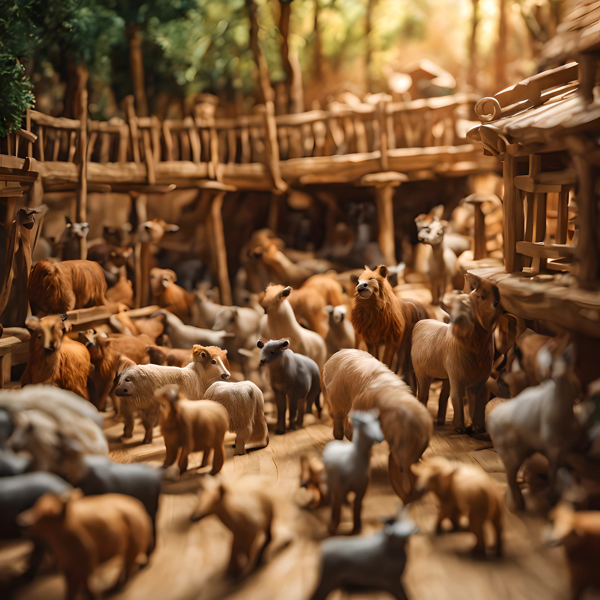 best quality, ultra-detailed, 
an extremely delicate and beautiful, 
Noah's Ark, 
depth of field, professional lighting,