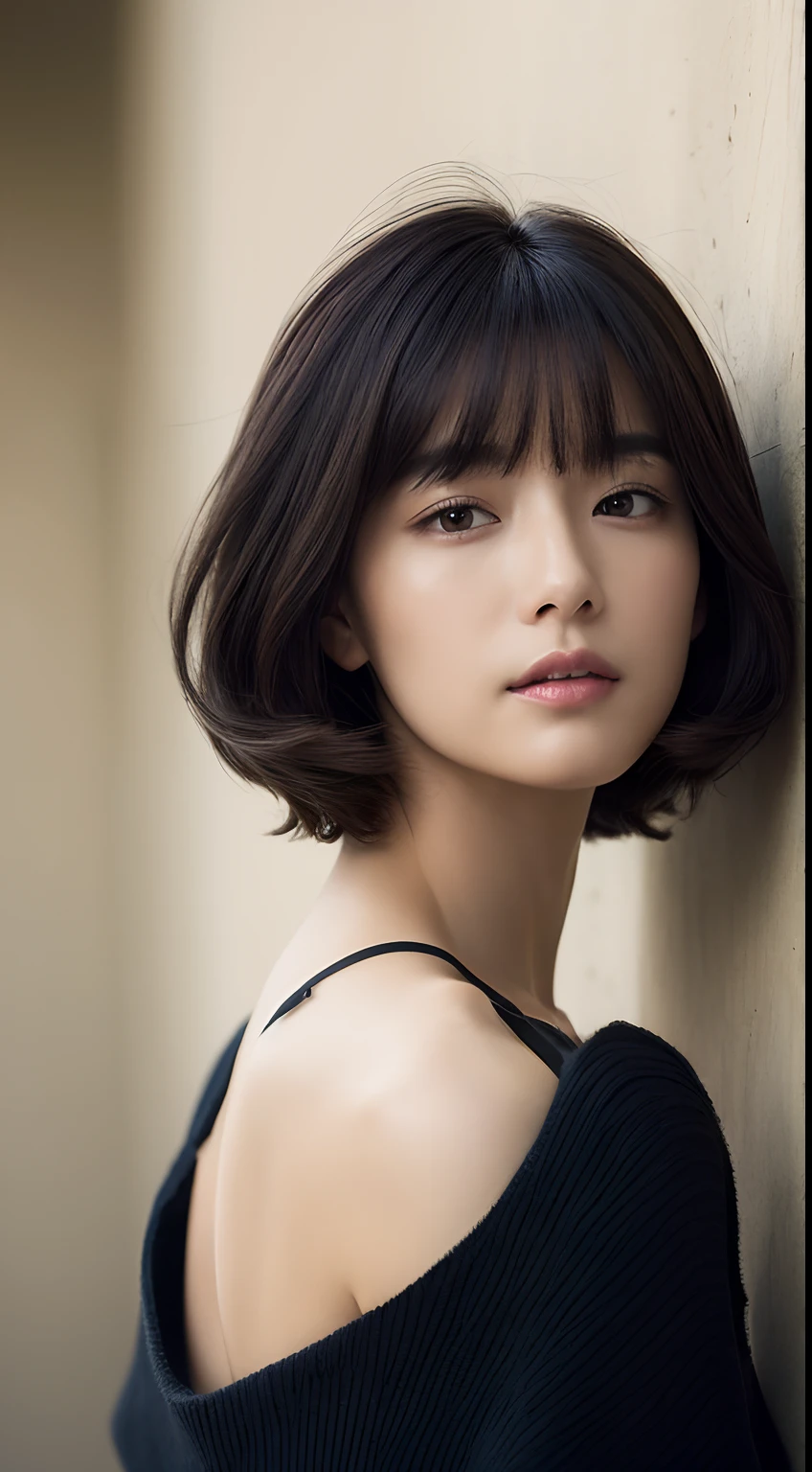 best quality, masterpiece, high resolution, 1girl, beautiful and perfect face, bob cut, maxi dress, intricate detailed, cinematic feel, 8k, extremely detailed
