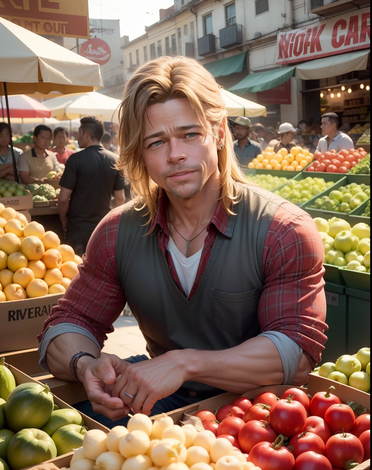 Thor in market selling fruit in india 
