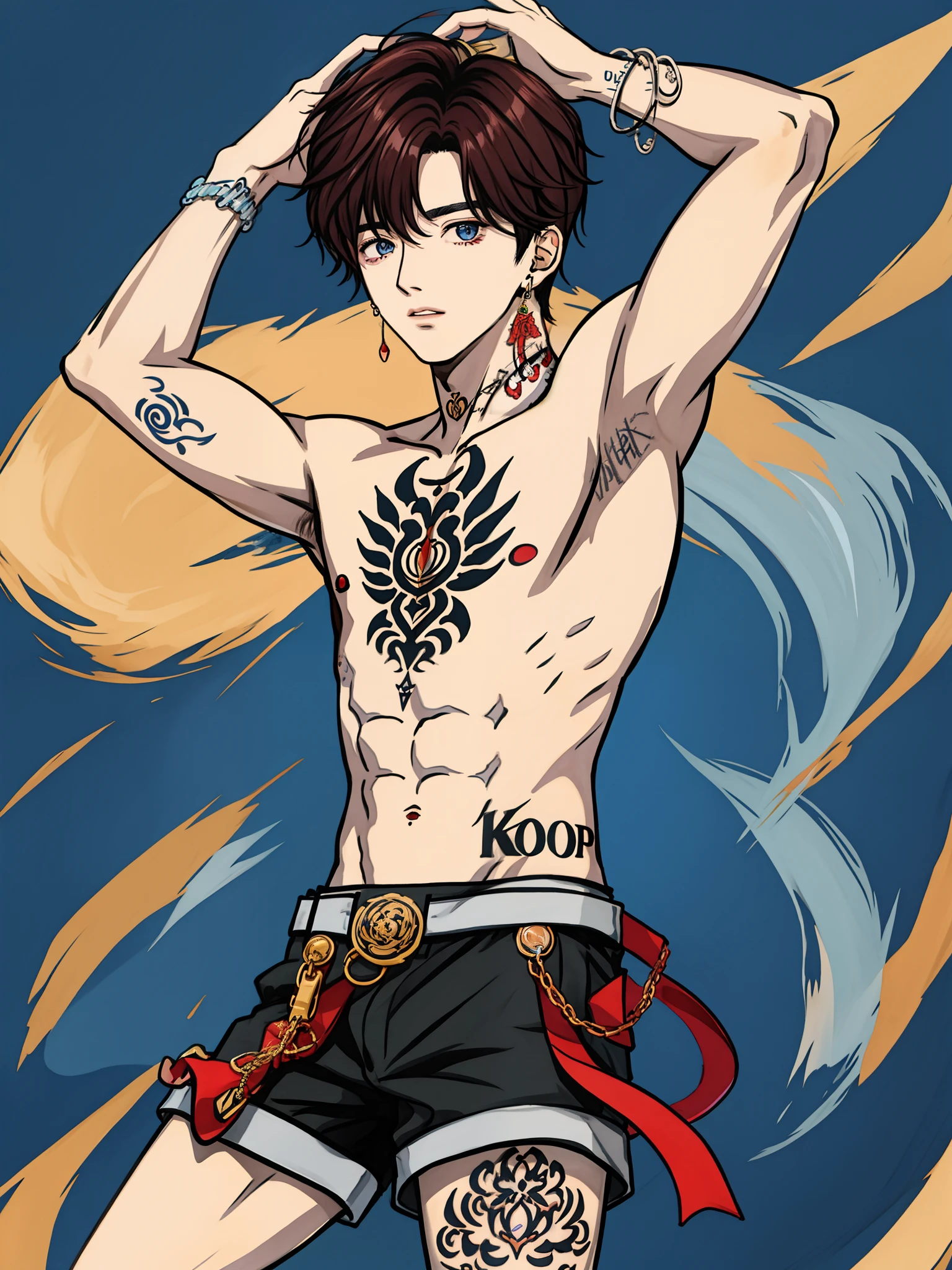Jungkook do Bts Kpop com tatuagens