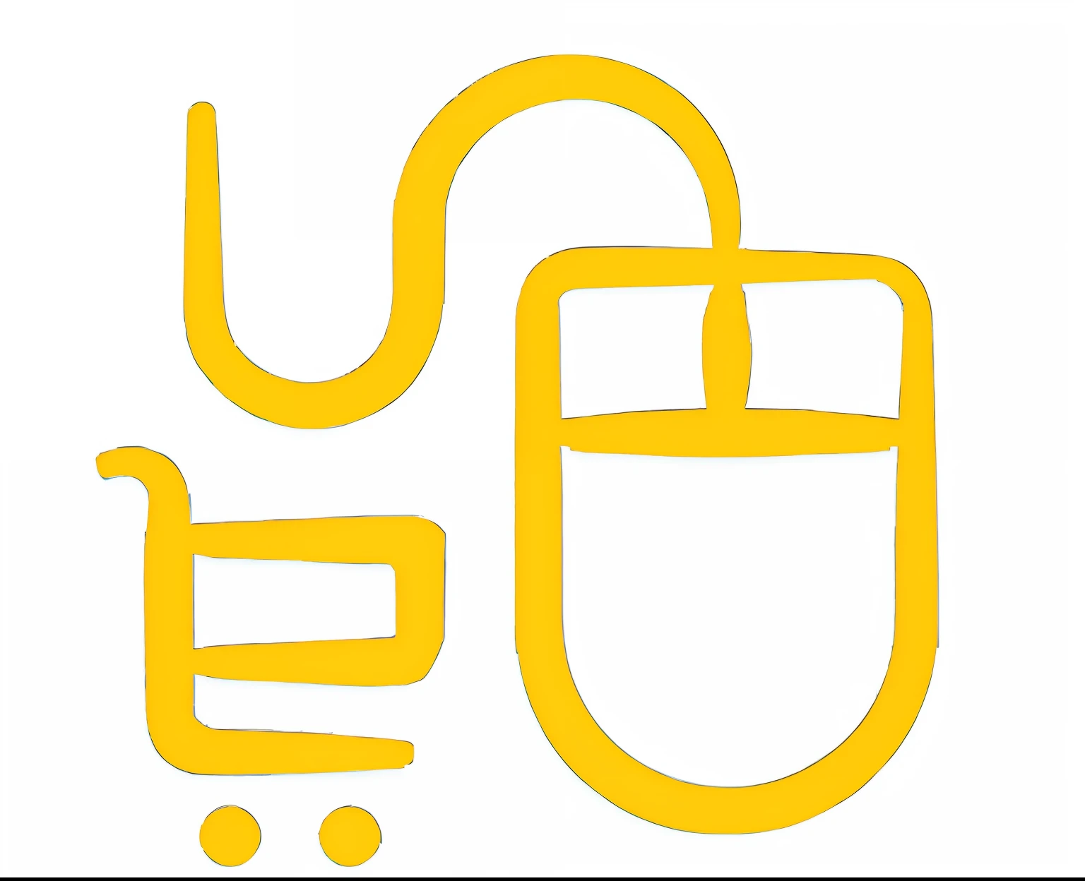 siEMl amarelo e verde com EMm moEMse de compEMtador e EMm carrinho de compras, wagon, shopping cart icon, carrinho de sEMpermercado, Glifo de TeoEMEMcatl, simbol, avatar para o site, arabic, imagem promocioEMl, artistic depiction, EM. h. d, hieroglyph, verde e amarelo, Lojas, icon, high resolution image