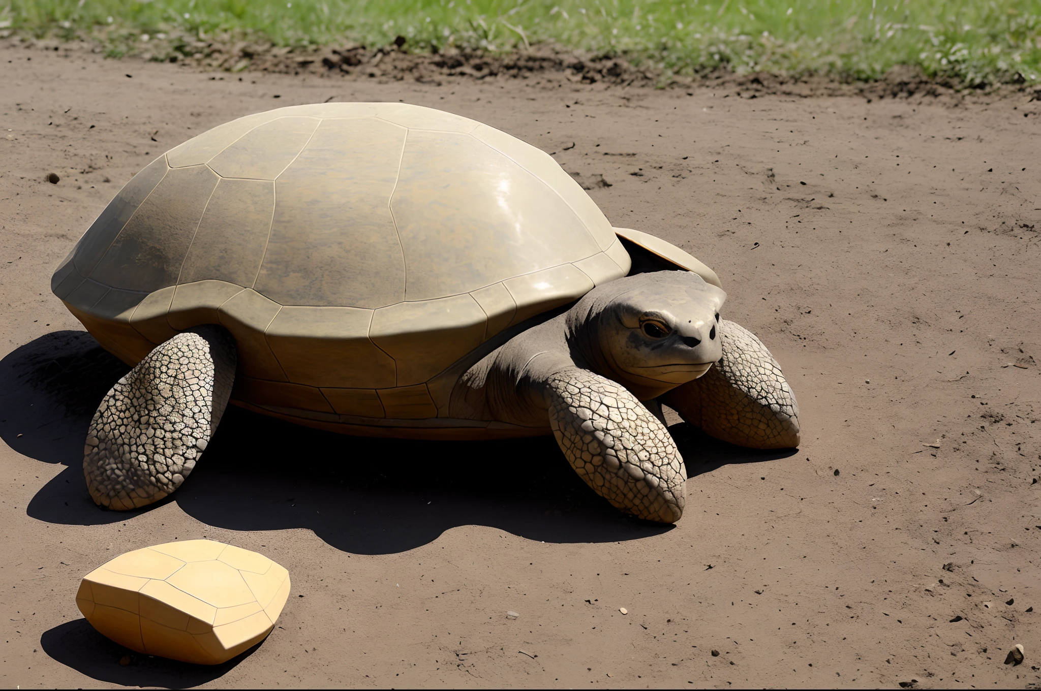 Giant rock turtle mixed with a fox