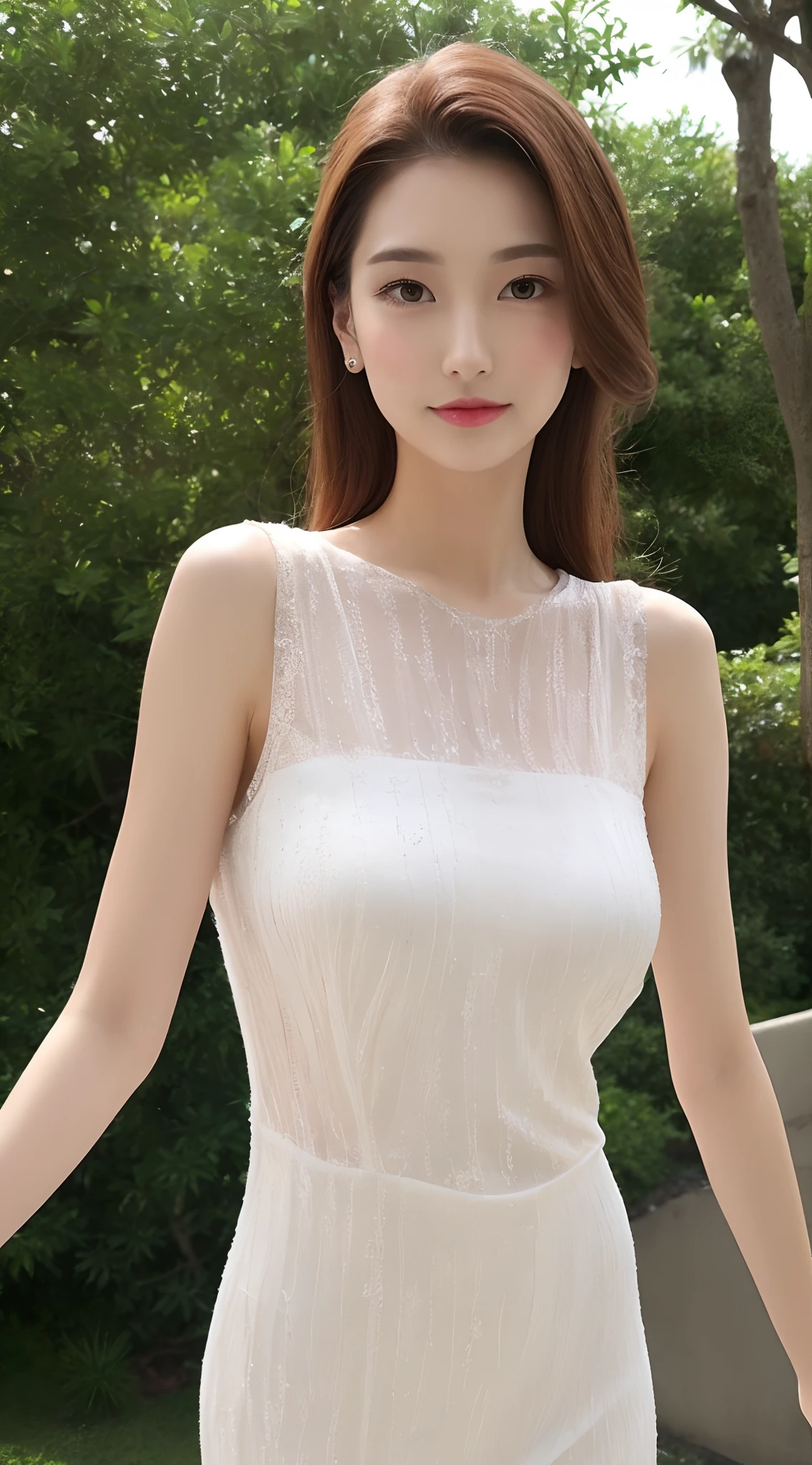 (masterpiece:1.0), (best quality:1.4), (ultra highres:1.2),(8k, RAW photo:1.2), (soft focus:1.4), flower painting in background, pretty, beautiful girl, (38yo:1.3), (sharp focus:1.4),detailed cute face,beautiful white shiny humid skin, eyes on viewer, fine details on background,
