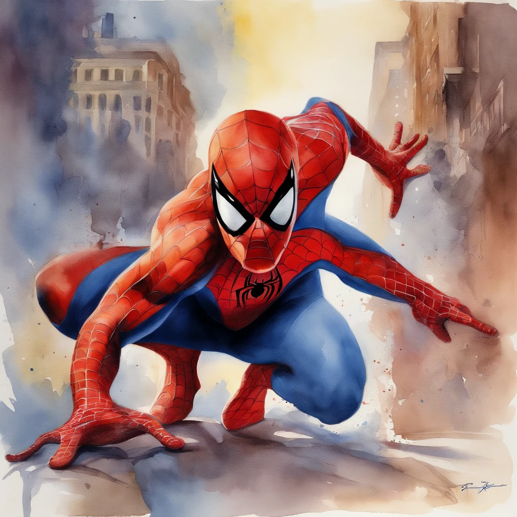 Portrait of Spider-man by Alex Ross