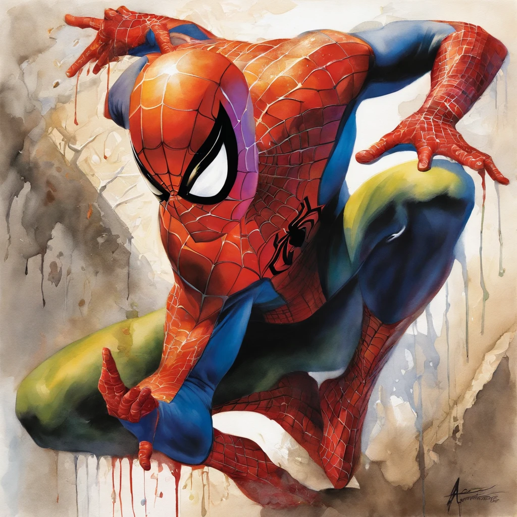 Portrait of Spider-man by Alex Ross