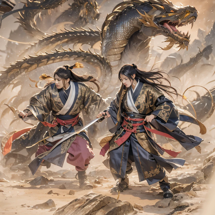Qin Yu flew into the Immortal Demon Realm, Chance encounter with Liu Hanshu, He saw in him his former self, It was decided to take him as an apprentice, Teach him how to protect himself, But because of the Tibetan star map, He established relationships with the Liu family and the Jade Sword Sect, It opens with the death of Liu Hanshu, Qin Yu embarked on the road of confrontation with a strong enemy, Working hard, Make yourself stronger, Stick to your own core path of justice, I also want to protect the people I care about, The three brothers took off, And embarked on a long journey to find a good brother, Qin Yu, Where are Xiao Hei and Hou Fei(canyons)Climb the streets(Doomsday Stream)eyes filled with angry,He clenched his fists,Rush up,Deliver a fatal blow to your opponent,full bodyesbian,Full Body Male Mage 32K(Masterpiece Canyon Ultra HD)Long flowing black hair,Campsite size,zydink, The wounded lined up in the streets(canyons)Climb the streets, The scene of the explosion(canyons), (Linen batik scarf), Angry fighting stance, looking at the ground, Batik linen bandana, Chinese python pattern long-sleeved garment, canyons(Abstract propylene splash:1.2), Dark clouds lightning background,Flour flies(realisticlying:1.4),Black color hair,Flour fluttering,rainbow background, A high resolution, the detail, RAW photogr, Sharp Re, Nikon D850 Film Stock Photo by Jefferies Lee 4 Kodak Portra 400 Camera F1.6 shots, Rich colors, ultra-realistic vivid textures, Dramatic lighting, Unreal Engine Art Station Trend, cinestir 800,Flowing black hair,(((Jungle Canyon)))The wounded lined up in the streets(vale)Climb the streets,Movie master real-time image quality
