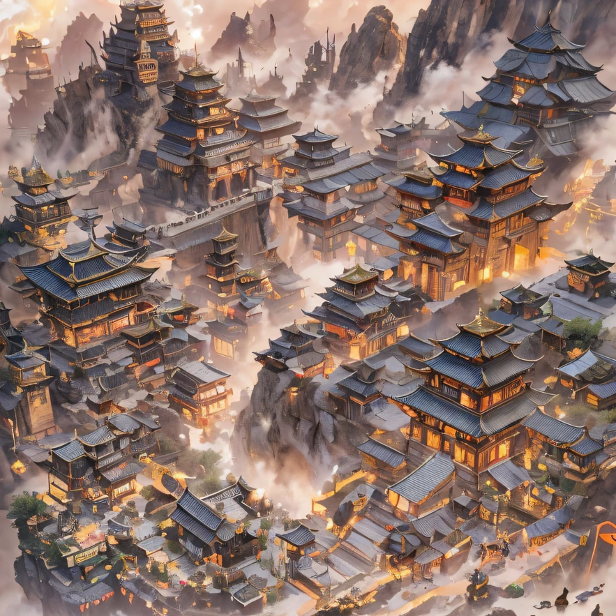 Qin Yu flew into the Immortal Demon Realm, Chance encounter with Liu Hanshu, He saw in him his former self, It was decided to take him as an apprentice, Teach him how to protect himself, But because of the Tibetan star map, He established relationships with the Liu family and the Jade Sword Sect, It opens with the death of Liu Hanshu, Qin Yu embarked on the road of confrontation with a strong enemy, Working hard, Make yourself stronger, Stick to your own core path of justice, I also want to protect the people I care about, The three brothers took off, And embarked on a long journey to find a good brother, Qin Yu, Where are Xiao Hei and Hou Fei(canyons)Climb the streets(Doomsday Stream)eyes filled with angry,He clenched his fists,Rush up,Deliver a fatal blow to your opponent,full bodyesbian,Full Body Male Mage 32K(Masterpiece Canyon Ultra HD)Long flowing black hair,Campsite size,zydink, The wounded lined up in the streets(canyons)Climb the streets, The scene of the explosion(canyons), (Linen batik scarf), Angry fighting stance, looking at the ground, Batik linen bandana, Chinese python pattern long-sleeved garment, canyons(Abstract propylene splash:1.2), Dark clouds lightning background,Flour flies(realisticlying:1.4),Black color hair,Flour fluttering,rainbow background, A high resolution, the detail, RAW photogr, Sharp Re, Nikon D850 Film Stock Photo by Jefferies Lee 4 Kodak Portra 400 Camera F1.6 shots, Rich colors, ultra-realistic vivid textures, Dramatic lighting, Unreal Engine Art Station Trend, cinestir 800,Flowing black hair,(((Jungle Canyon)))The wounded lined up in the streets(vale)Climb the streets,Movie master real-time image quality