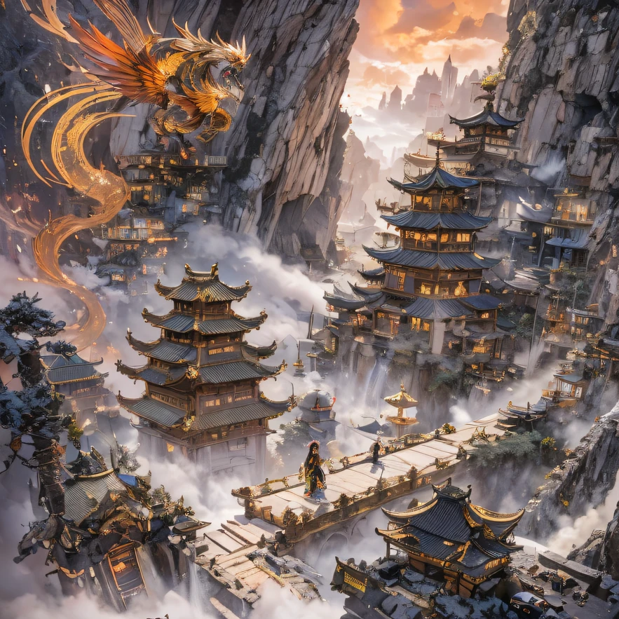 Qin Yu flew into the Immortal Demon Realm, Chance encounter with Liu Hanshu, He saw in him his former self, It was decided to take him as an apprentice, Teach him how to protect himself, But because of the Tibetan star map, He established relationships with the Liu family and the Jade Sword Sect, It opens with the death of Liu Hanshu, Qin Yu embarked on the road of confrontation with a strong enemy, Working hard, Make yourself stronger, Stick to your own core path of justice, I also want to protect the people I care about, The three brothers took off, And embarked on a long journey to find a good brother, Qin Yu, Where are Xiao Hei and Hou Fei（canyons）Climb the streets（Doomsday Stream）eyes filled with angry，He clenched his fists，Rush up，Deliver a fatal blow to your opponent，full bodyesbian，Full Body Male Mage 32K（Masterpiece Canyon Ultra HD）Long flowing black hair，Campsite size，zydink， The wounded lined up in the streets（canyons）Climb the streets， The scene of the explosion（canyons）， （Linen batik scarf）， Angry fighting stance， looking at the ground， Batik linen bandana， Chinese python pattern long-sleeved garment， canyons（Abstract propylene splash：1.2）， Dark clouds lightning background，Flour flies（realisticlying：1.4），Black color hair，Flour fluttering，rainbow background， A high resolution， the detail， RAW photogr， Sharp Re， Nikon D850 Film Stock Photo by Jefferies Lee 4 Kodak Portra 400 Camera F1.6 shots, Rich colors, ultra-realistic vivid textures, Dramatic lighting, Unreal Engine Art Station Trend, cinestir 800，Flowing black hair,（（（Jungle Canyon）））The wounded lined up in the streets（vale）Climb the streets，Movie master real-time image quality
