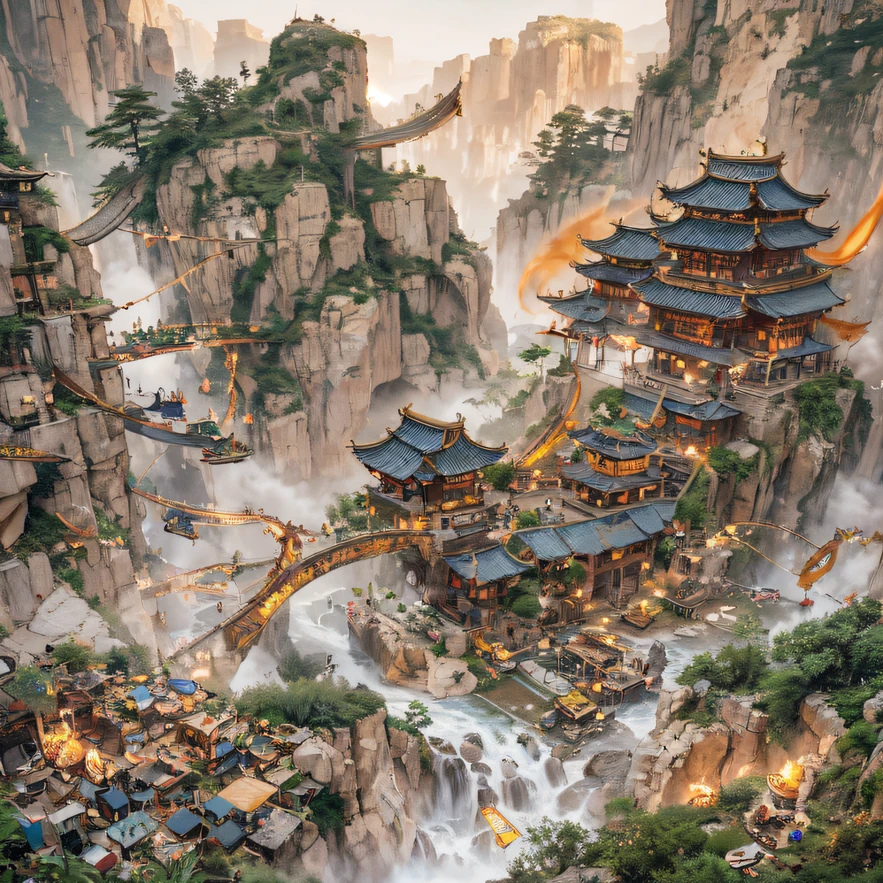 Qin Yu flew into the Immortal Demon Realm, Chance encounter with Liu Hanshu, He saw in him his former self, It was decided to take him as an apprentice, Teach him how to protect himself, But because of the Tibetan star map, He established relationships with the Liu family and the Jade Sword Sect, It opens with the death of Liu Hanshu, Qin Yu embarked on the road of confrontation with a strong enemy, Working hard, Make yourself stronger, Stick to your own core path of justice, I also want to protect the people I care about, The three brothers took off, And embarked on a long journey to find a good brother, Qin Yu, Where are Xiao Hei and Hou Fei(canyons)Climb the streets(Doomsday Stream)eyes filled with angry,He clenched his fists,Rush up,Deliver a fatal blow to your opponent,full bodyesbian,Full Body Male Mage 32K(Masterpiece Canyon Ultra HD)Long flowing black hair,Campsite size,zydink, The wounded lined up in the streets(canyons)Climb the streets, The scene of the explosion(canyons), (Linen batik scarf), Angry fighting stance, looking at the ground, Batik linen bandana, Chinese python pattern long-sleeved garment, canyons(Abstract propylene splash:1.2), Dark clouds lightning background,Flour flies(realisticlying:1.4),Black color hair,Flour fluttering,rainbow background, A high resolution, the detail, RAW photogr, Sharp Re, Nikon D850 Film Stock Photo by Jefferies Lee 4 Kodak Portra 400 Camera F1.6 shots, Rich colors, ultra-realistic vivid textures, Dramatic lighting, Unreal Engine Art Station Trend, cinestir 800,Flowing black hair,(((Jungle Canyon)))The wounded lined up in the streets(vale)Climb the streets,Movie master real-time image quality