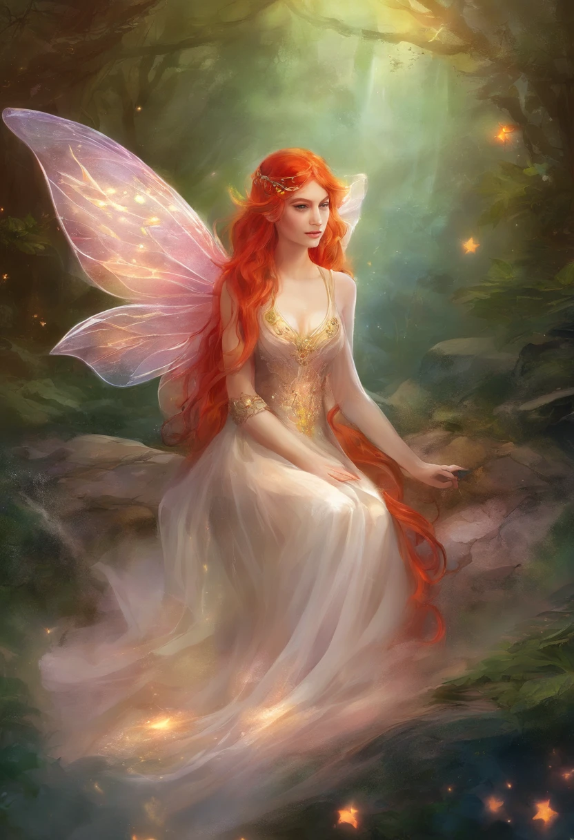 Fairy with red hair