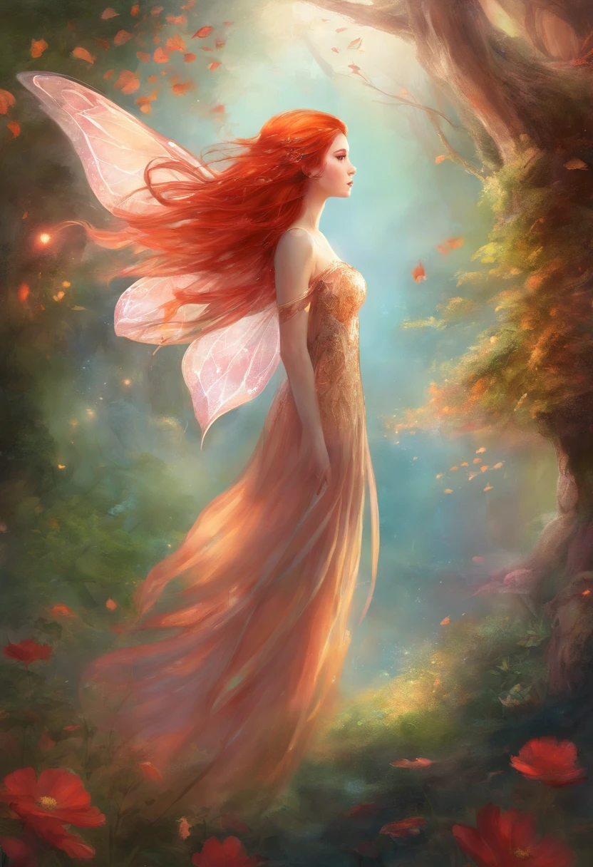 Fairy with red hair