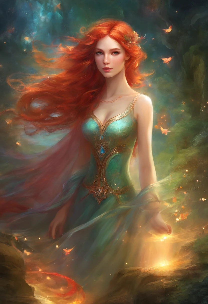 Fairy with red hair