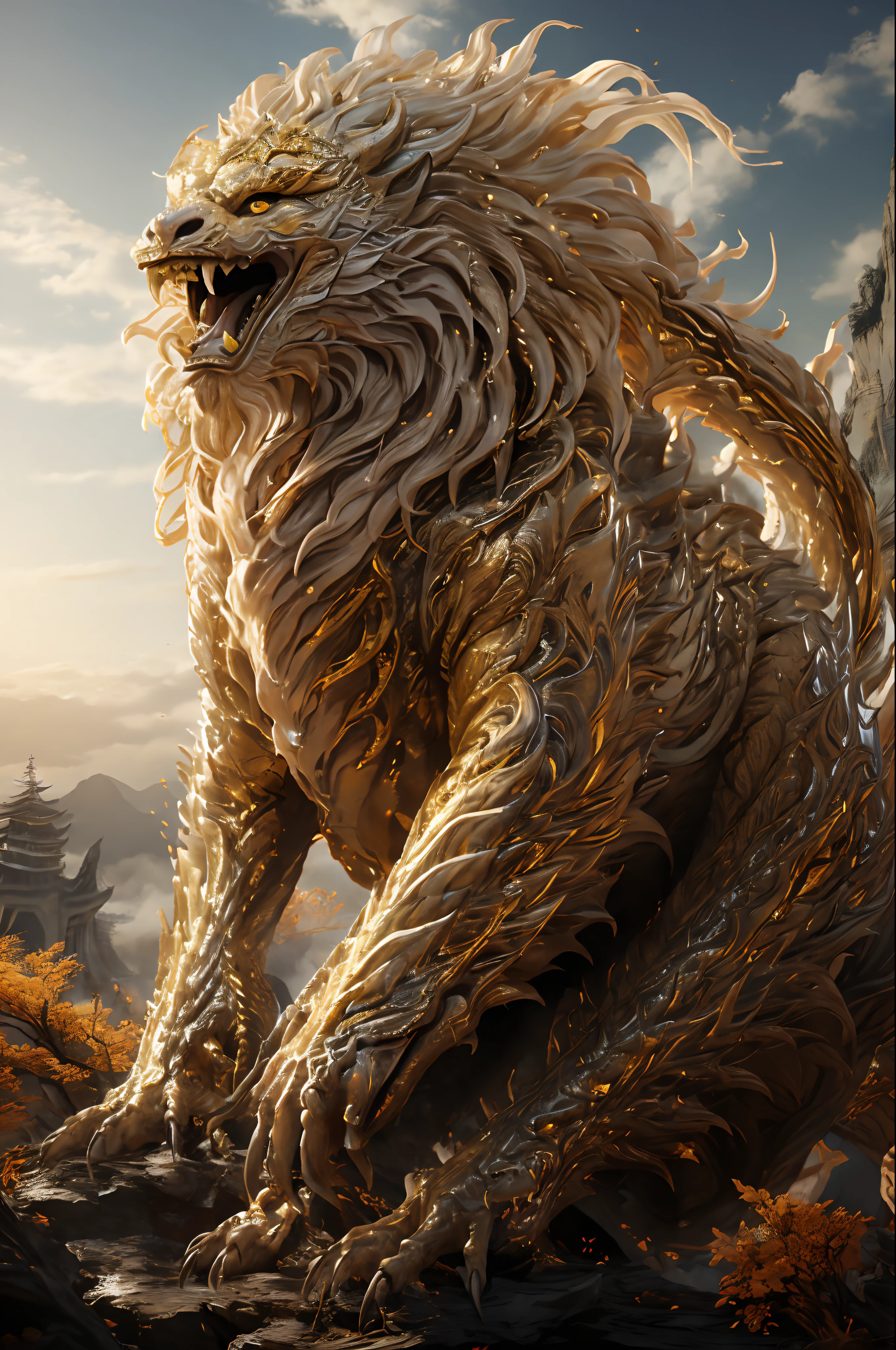 Big Yellow Cave Well,Masterpiece,超高分辨率,Exquisite details,Open your mouth,Sharp teeth,teens girl,
