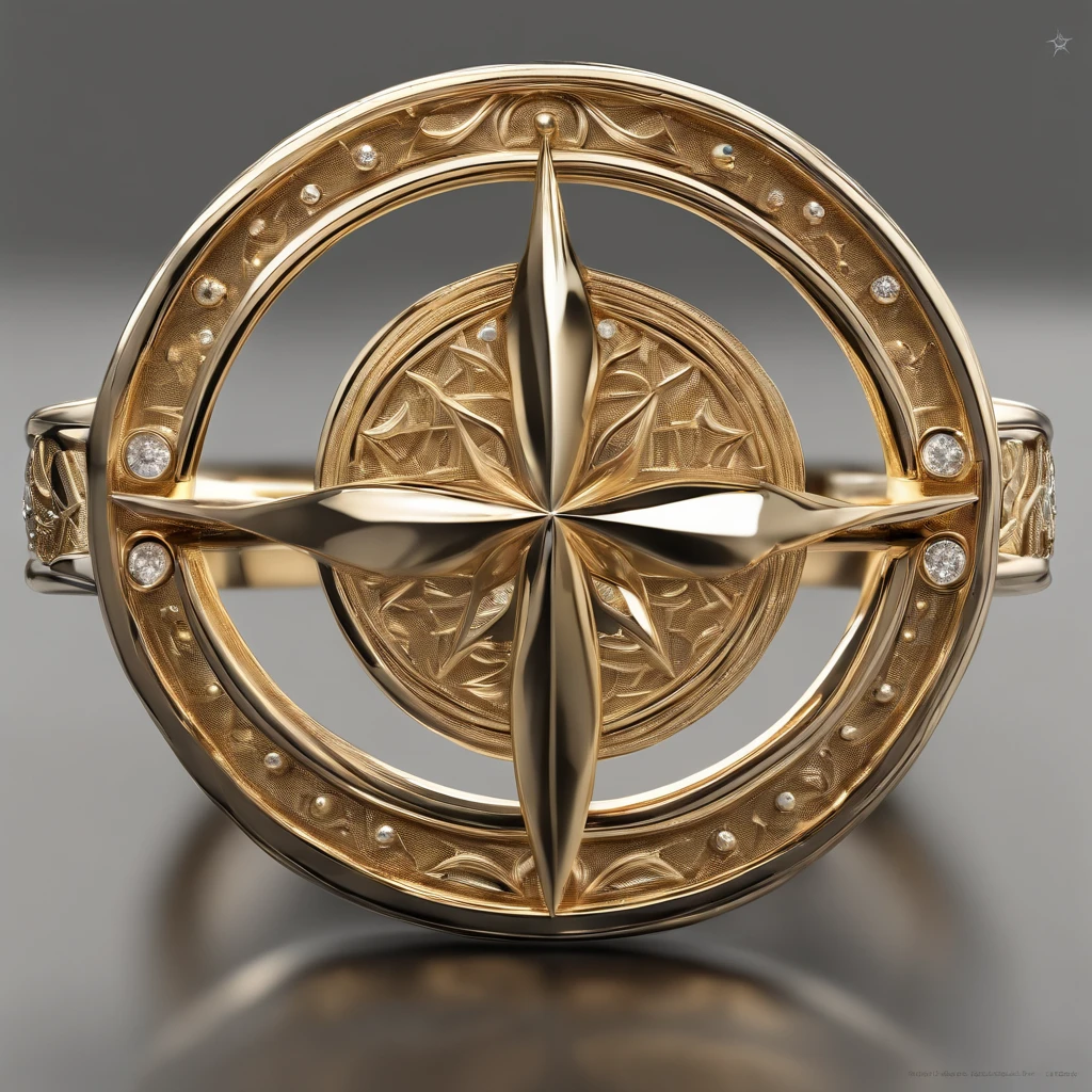 （（Ring design concept art）），Yellow gold ring，（（Ring concept blueprint））,(The ring cross-section has a wave pattern and a five-pointed star)，（（Fine craftsmanship）），（Rings and hemming），Natural sunlight，Shining Effect