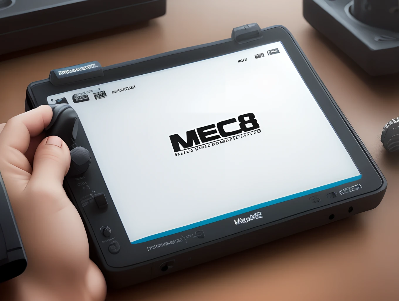 Unique and simple logo at home mechanics with meca'nomade80 written
