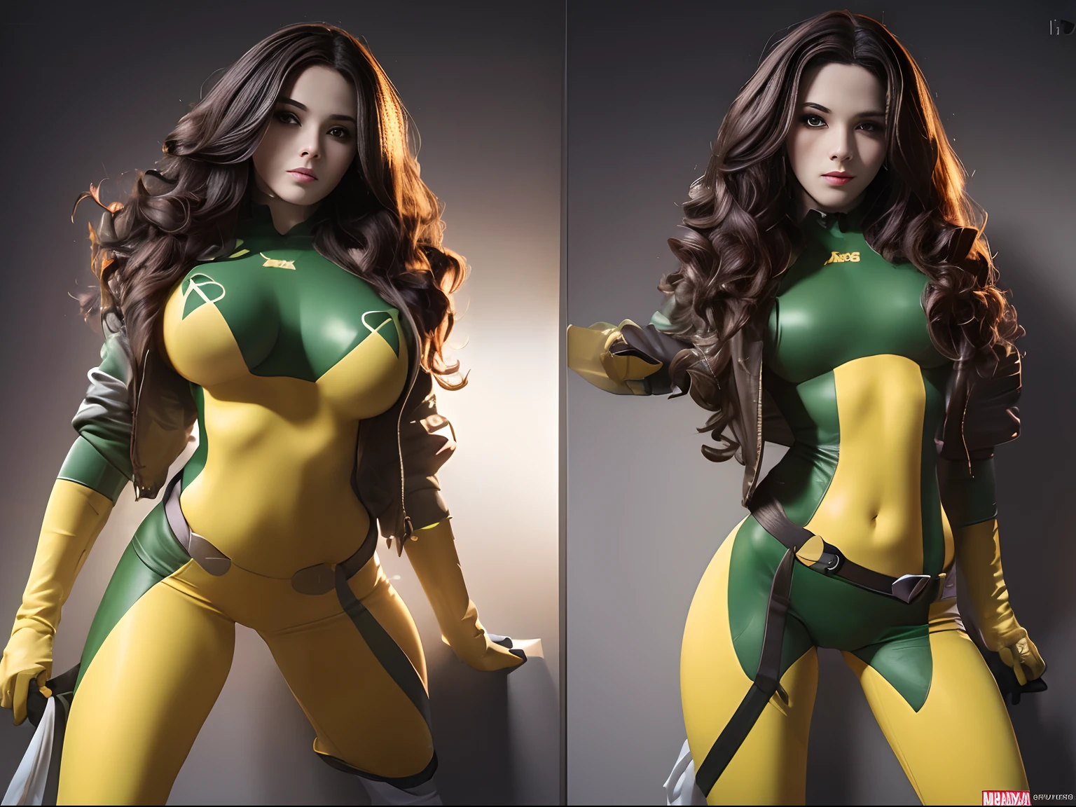 (((rogue)))8k,((de marvel comics))(((Amazing tits)))caliente, hermosa,((Hornie)),(((hermosa)))((lleva chamara amarilla)))8k, hiperrealista todo como un motor irreal trazado de rayos render ((estilo humano hiperealista)),(((Empty dark background))). hiperrealista todo como un motor irreal trazado de rayos render estilo humano realista ,(((Empty dark background)))., Suavemente iluminado, Intimo exquisito detalle, foco nítido, intrincadamente detallado, rewarded photography, small-catchlight, bajo contraste, alta nitidez, facial-symmetry, profundidad de campo, cinematic background, Renderizado del motor irreal, Imagen central, dream-like, Suavemente iluminado, intimo, imagen de cuerpo completo ,cuerpo completo,((tetona)),((piernas torneadas)) perfect ass ecchi, hdri