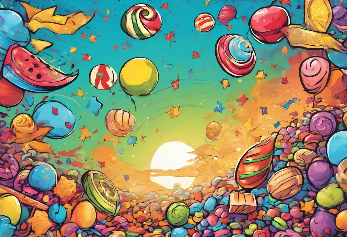 Candy style flag