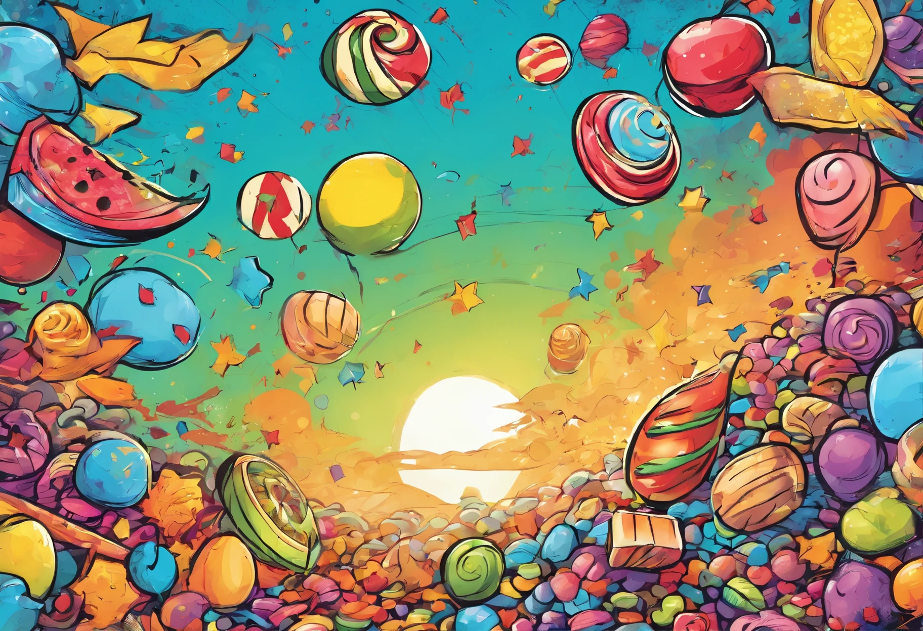 Candy style flag