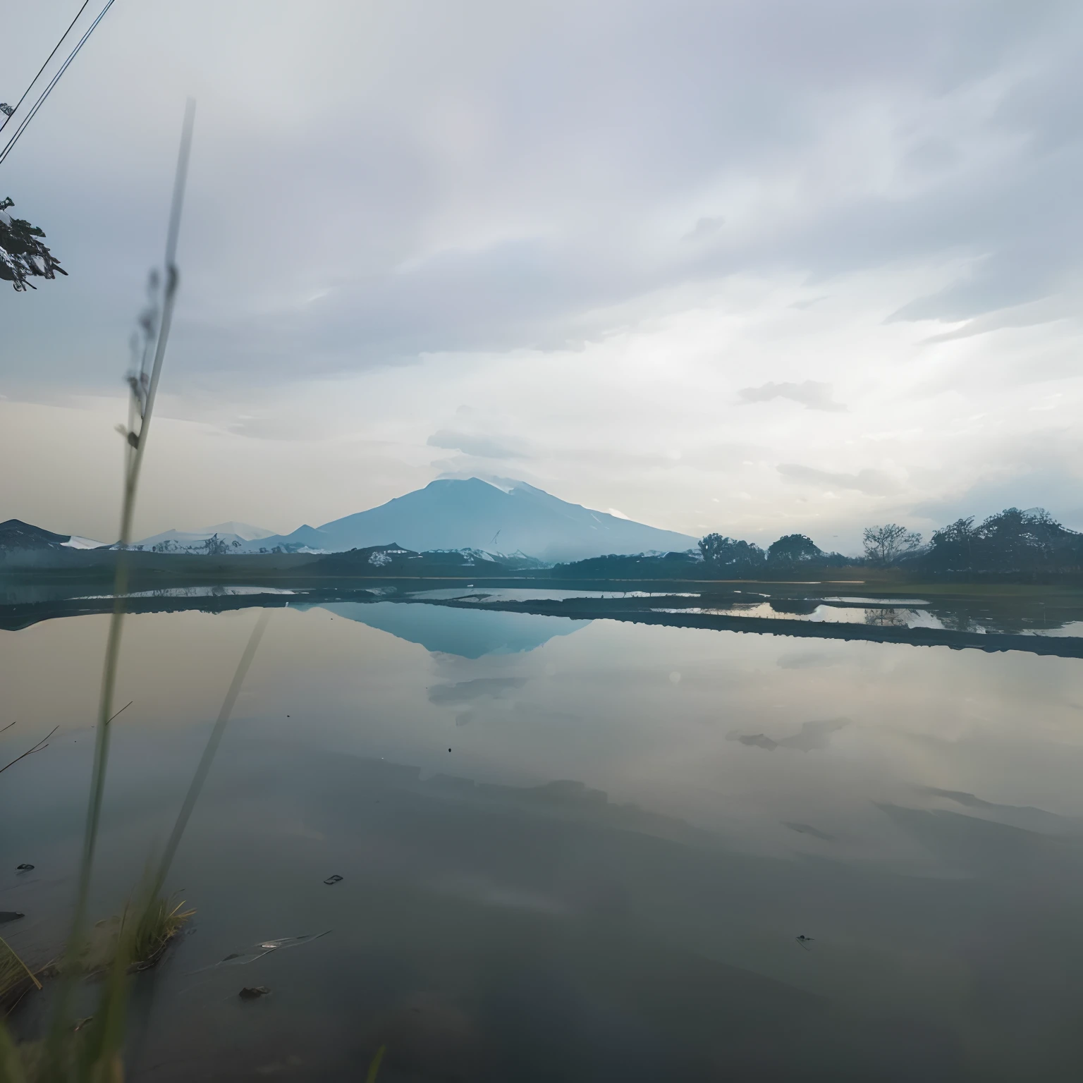 （Purple lake：1.7），（Grass 1.9），In the distance is a large expanse of mountains，（The mountain is covered with snow and ice1.5），Hidden in the mountains are scattered three or two houses。The sun came from the mountains、Glide between glaciers，Light passes through the valley，The sparkling lake is reflected。On the lake，（The crane stands in the center of the lake：1.9），They stand firmly on the surface of the lake，Fairy wind road bone，graceful and dignified。（high qulity：1.5）（fanciful：1.5）（high detal）（high high quality）4K（late sunset：1.7）（Hopeful：1.3）（photorealestic：1.9）