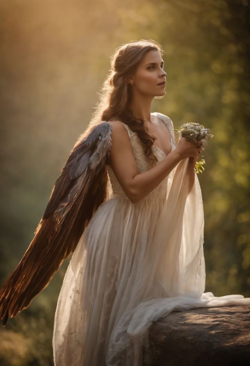 Medieval flying fairy