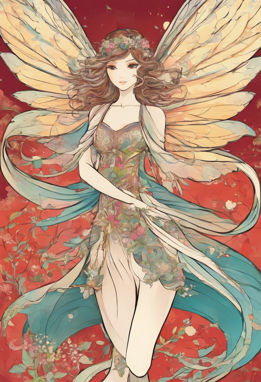 Medieval flying fairy