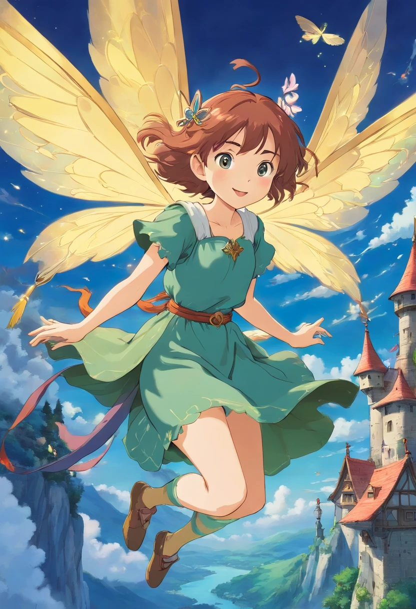 Medieval flying fairy