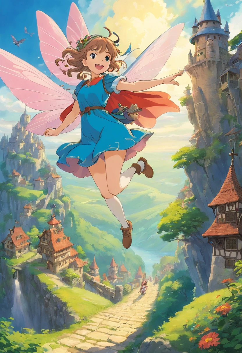 Medieval flying fairy