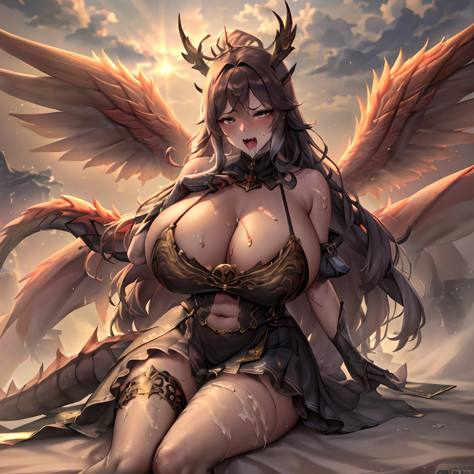 ((Beautiful and well-shaped whole body))((Lower abdomen in women))(beautiful and well-shaped large udder,,,,,,,,,)(((red blush)))((Painful))(((A face that is holding back peeing to the limit)))((Mouth screaming in pain))((Heavy cloudy mucus dripping from the face))(((a large amount of heavy cloudy mucus dripping all over the body,,,,,,,,,,,,,,,,,,,)))(((Huge ponytail)))((dishevled hair))(( Turbid liquid gets on the hair))(((Crazy screaming mouth)))(((Very painful)))(((sexually arousing、Mouth of pleasant and crazy screaming)))((Troubled face))((Sinking heavy drool、Unusually painful)(face excited)((Close your eyes tightly) drip a large amount of heavy turbid mucus,,,,,,,,,)Dynamic series of drawings showing silver-haired and blue-eyed warrior girl., 8K, 超A high resolution, ultra-detailliert, hard disk,(well designed face), Amazing face, (super detailed), Beautiful eyes, Soft lighting,, Outdoors, A city scape,, urushisato,1980s,, Beautiful detailed eyes,Mechanical parts, Asymmetrical hair,thigh highs, latex suit,cleavage,ung aristocratic maid woman)((Black ruffled maid outfit with luxurious embroidery))((Heavy drool))((Very angry look))((red blush))((Painful and troubled face))((The face of suffering and perseverance))((Heavy sweat on the face,)((Heavy sweat spreading all over the body)))Girl with a troubled face、nightcity、Sateen、Kimono without sleeves、A dark-haired、Holding a weapon with blood on it、Looking at the camera、Cherry blossoms are dancing，Unusually resistant、red blush、shrine maiden、valkyrie、Angel wings、a navel、sideboob barbosa、with an intricate、Particles of light、thighs thighs thighs thighs、shinny skin、Perfect litthing、1girl in、looking at the viewers、Winged headgear、pelvis curtain、A smile、(​masterpiece)、(top-quality)、tiny chest、Porcelain Skin、Very long hair、hair wavy、Royal sister，femele，A queen，putting on a crown，There are a lot of golden lightning around，sitting in a throne，Bangs cover the eyes，Black Suspender Socks，Black Lace Top，，High jump，Grab Erlang