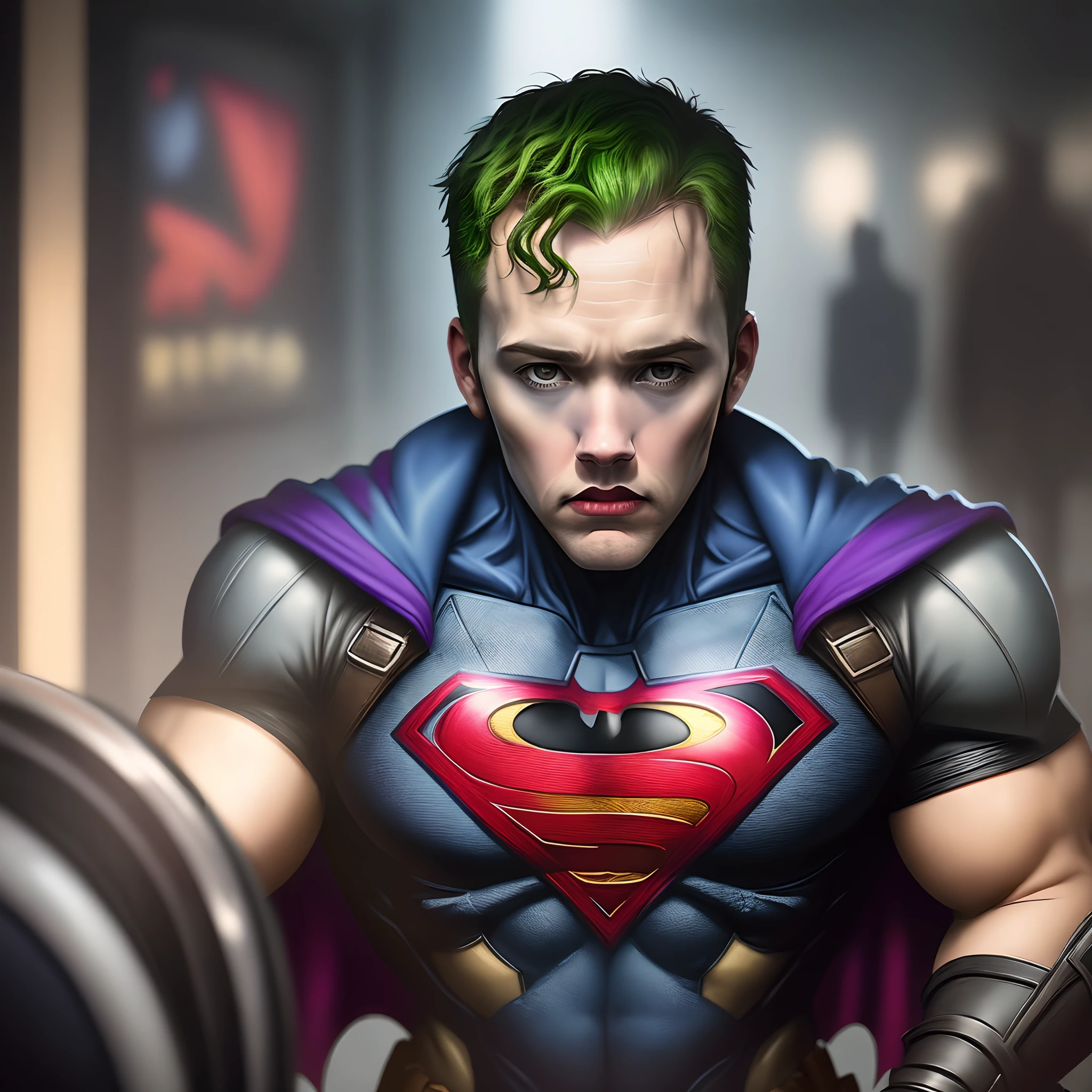 snyderverse Ben Affleck Batman vs Jared Leto's Joker photorealistic DCEU Suicide Squad Batman V Superman