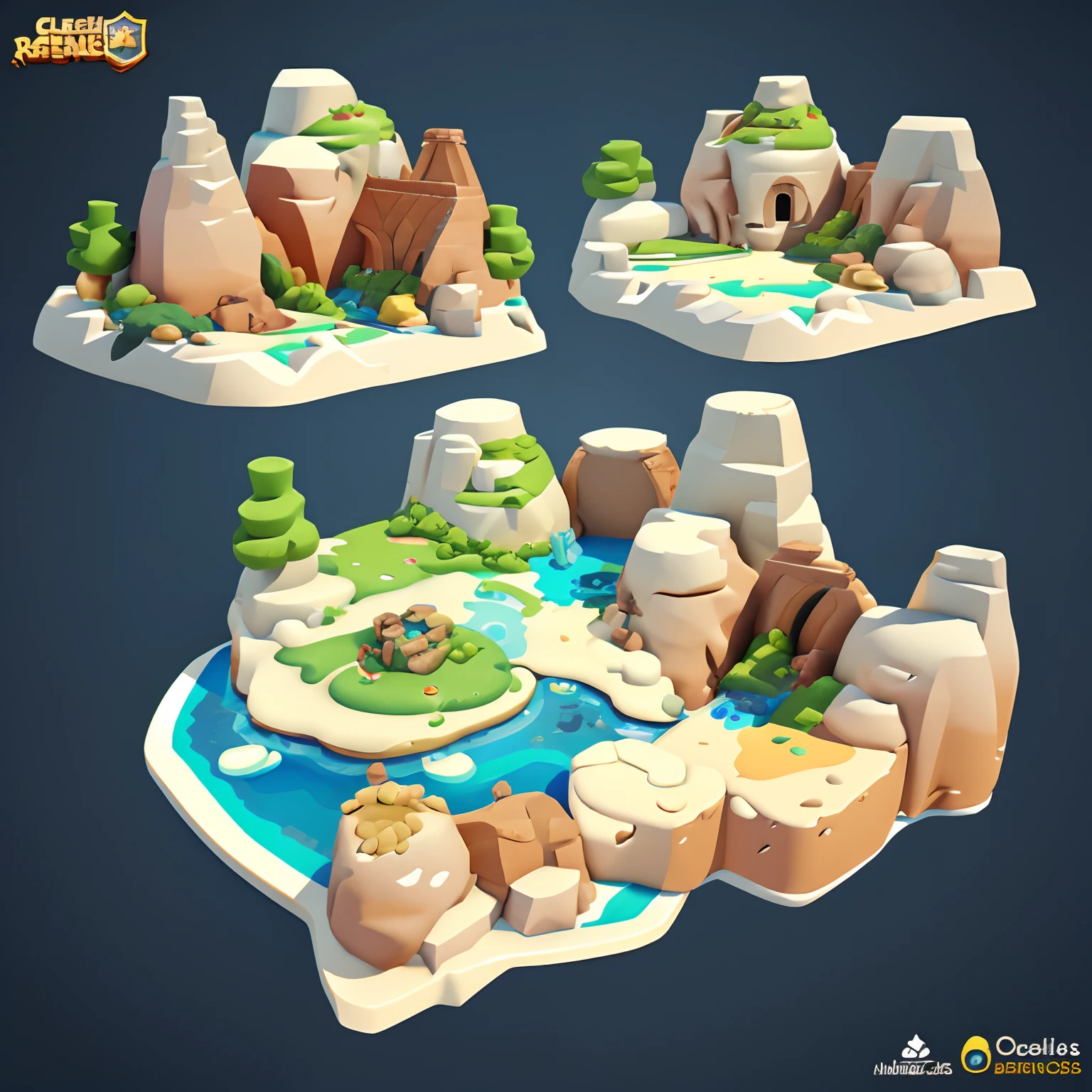 Game scene design, Cartoony,Mina,The cave matches the architecture,casual game style, 。.。.。.。.。.3D, blender,closeup cleavage,tmasterpiece,super detailing,best qualtiy