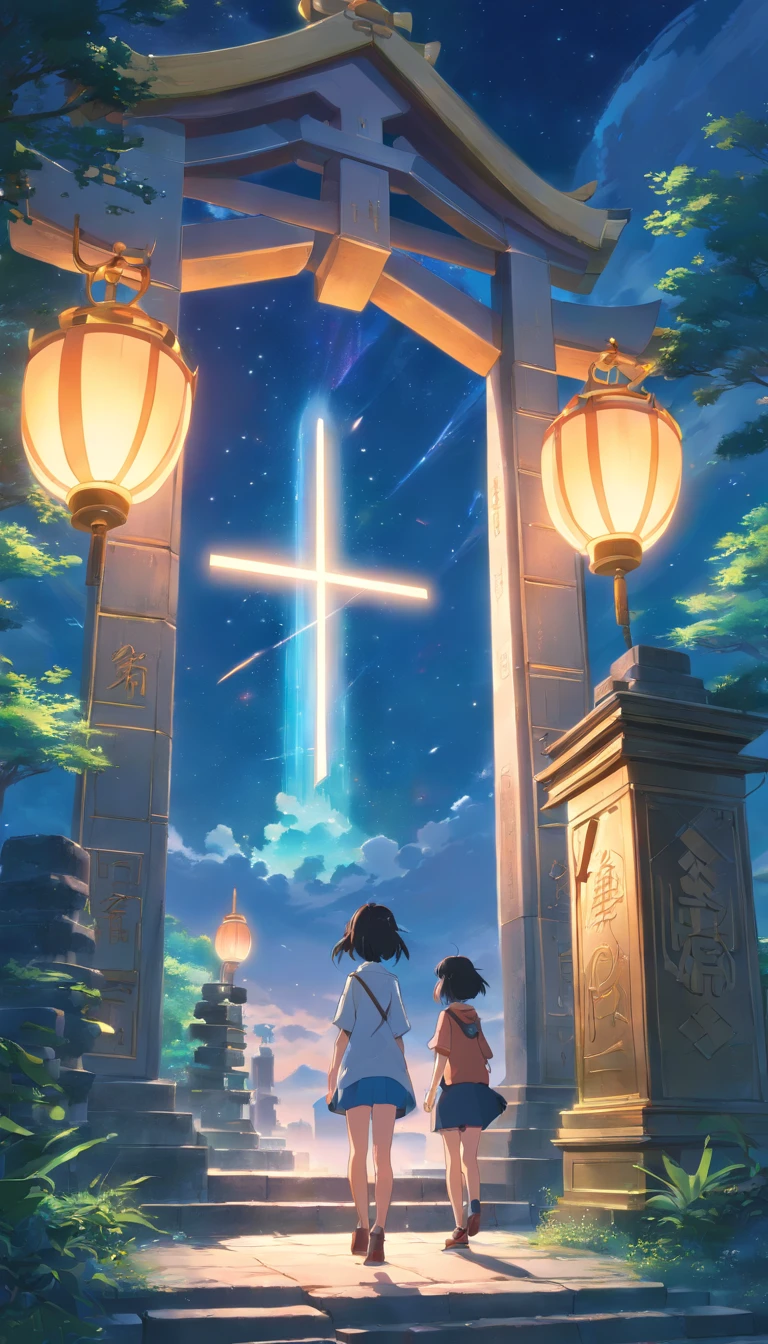 nigh sky、stele、shrines