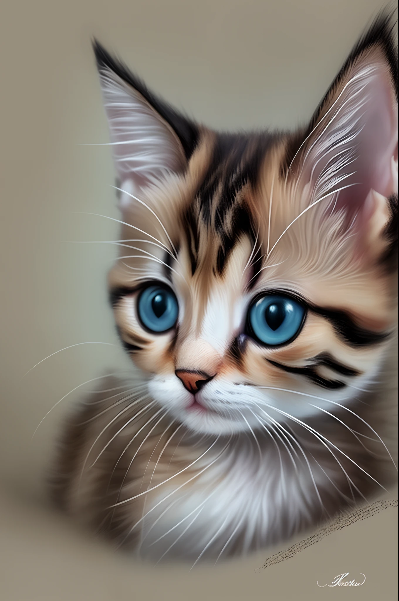 A very small baby cat realism --auto --s2