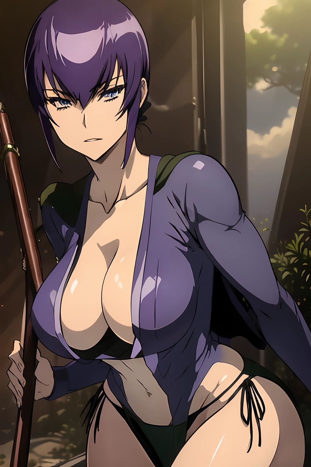 Saeko Busujima, traje de Powergirl, superman, Supergirl, cuerpo completo, capa verde, capa ondeando, Traje blanco, cielo, medio dia, tierra, sol
