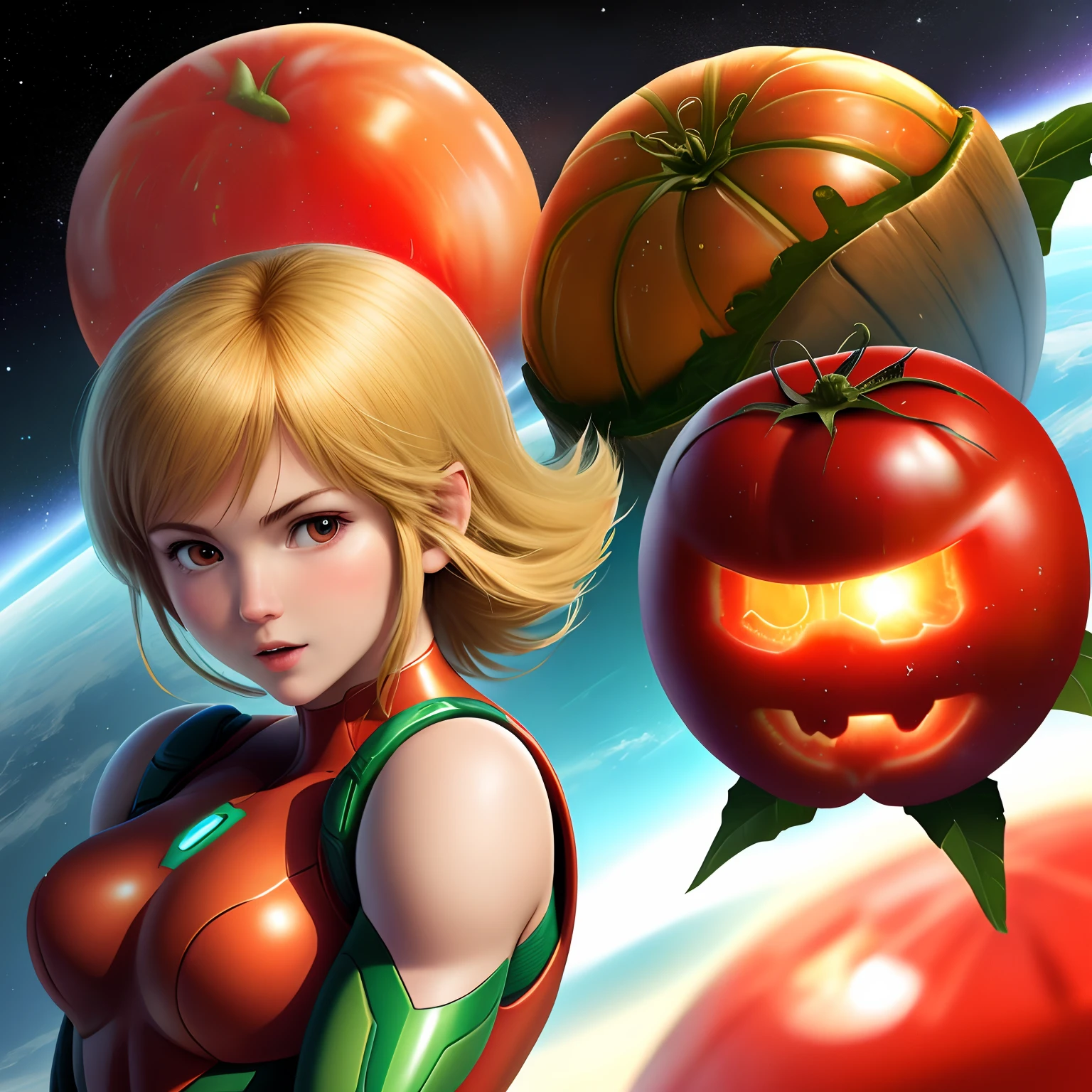 Samus I face a tomato