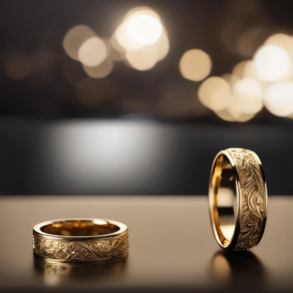 （（Ring design concept art）），Yellow gold ring，（Ring concept blueprint），（（Ring rings in the shape of waves）），Engraved five-pointed star，（Fine craftsmanship），Hemming，Natural sunlight，Shining Effect