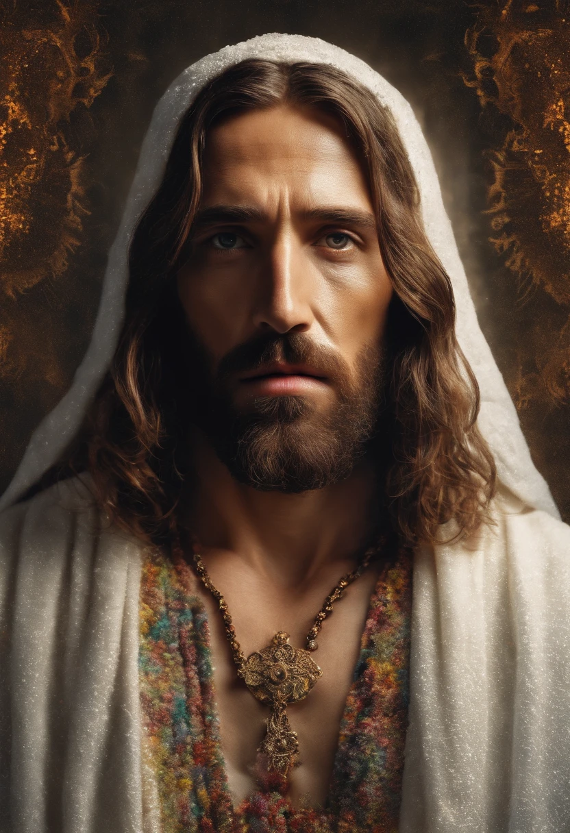 (symmetry),centered,a ((close)) up portrait,(Jesus),a very thin white prime man with long hair and a beard,wearing a long white robe,35mm,natural skin,clothes detail, 8k texture, 8k, insane details, intricate details, hyperdetailedhighly detailed,realistic,soft cinematic light,HDR,sharp focus, ((((cinematic look)))),intricate, elegant, highly detailed